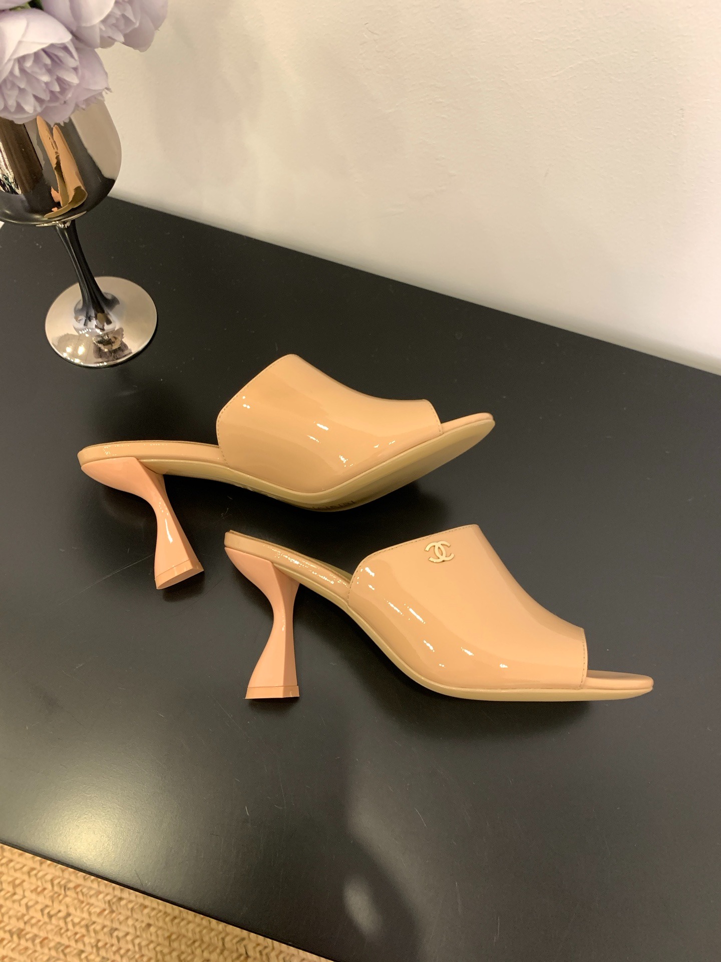 샤* 25 신상 일자 와인잔굽 슬리퍼