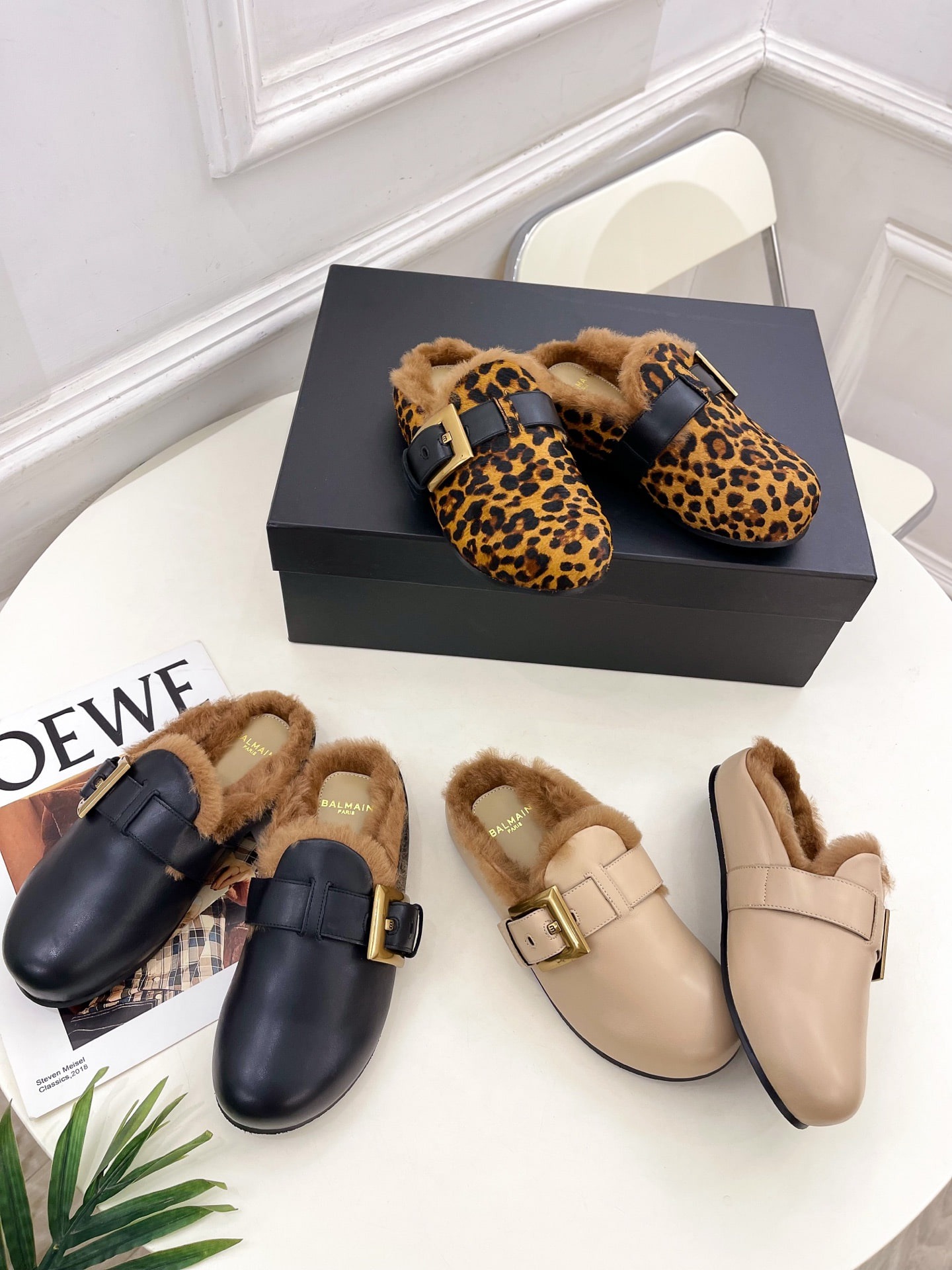 발* 25 신상 클래식 버클 세미 슬리퍼