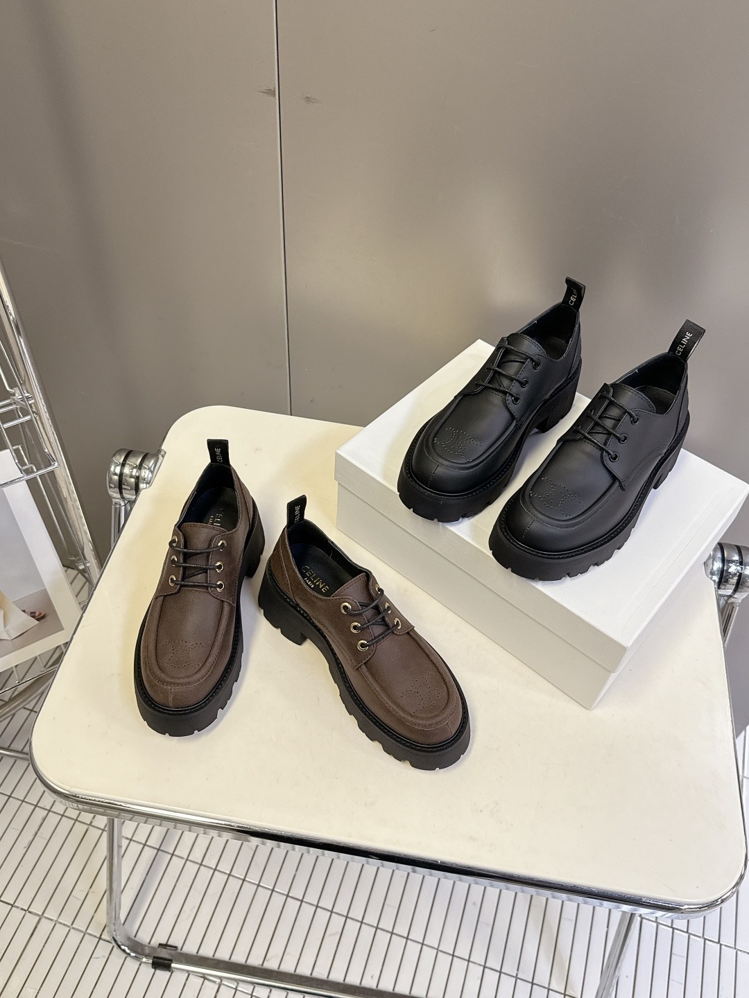 셀*느 가을 겨울 최신 통굽 로퍼