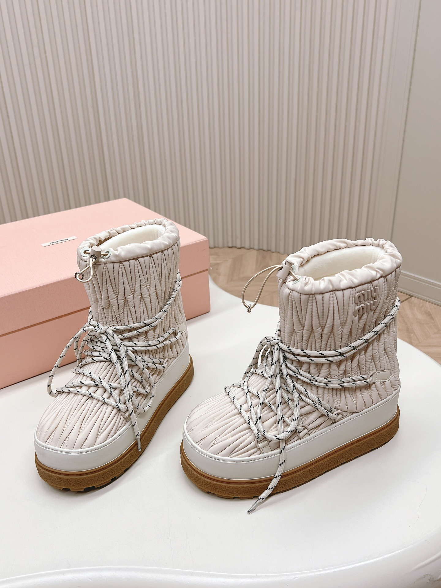 미*미* 패딩 양털 스노우 부츠