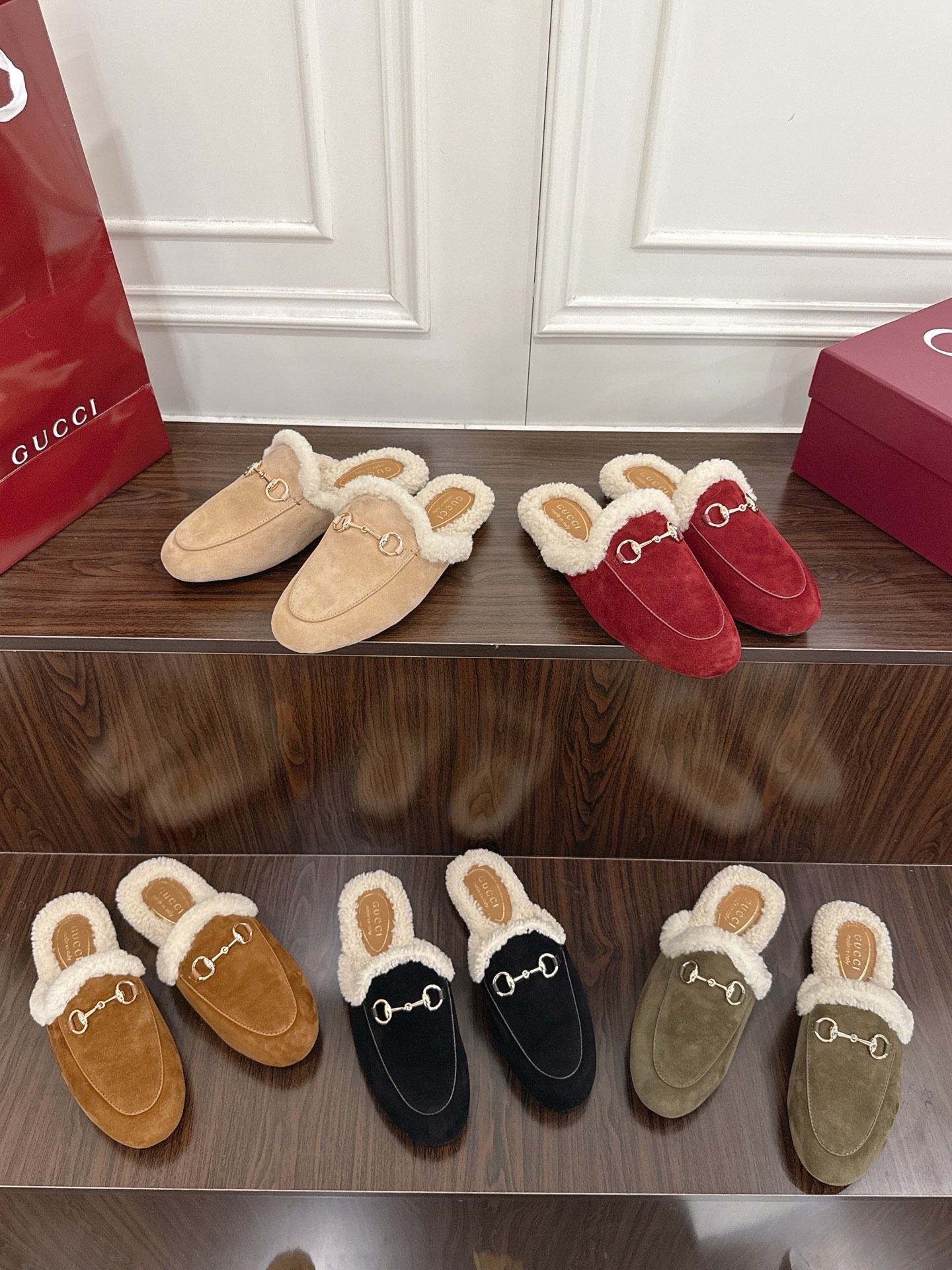 구* 메리노 울 뮬 슬리퍼