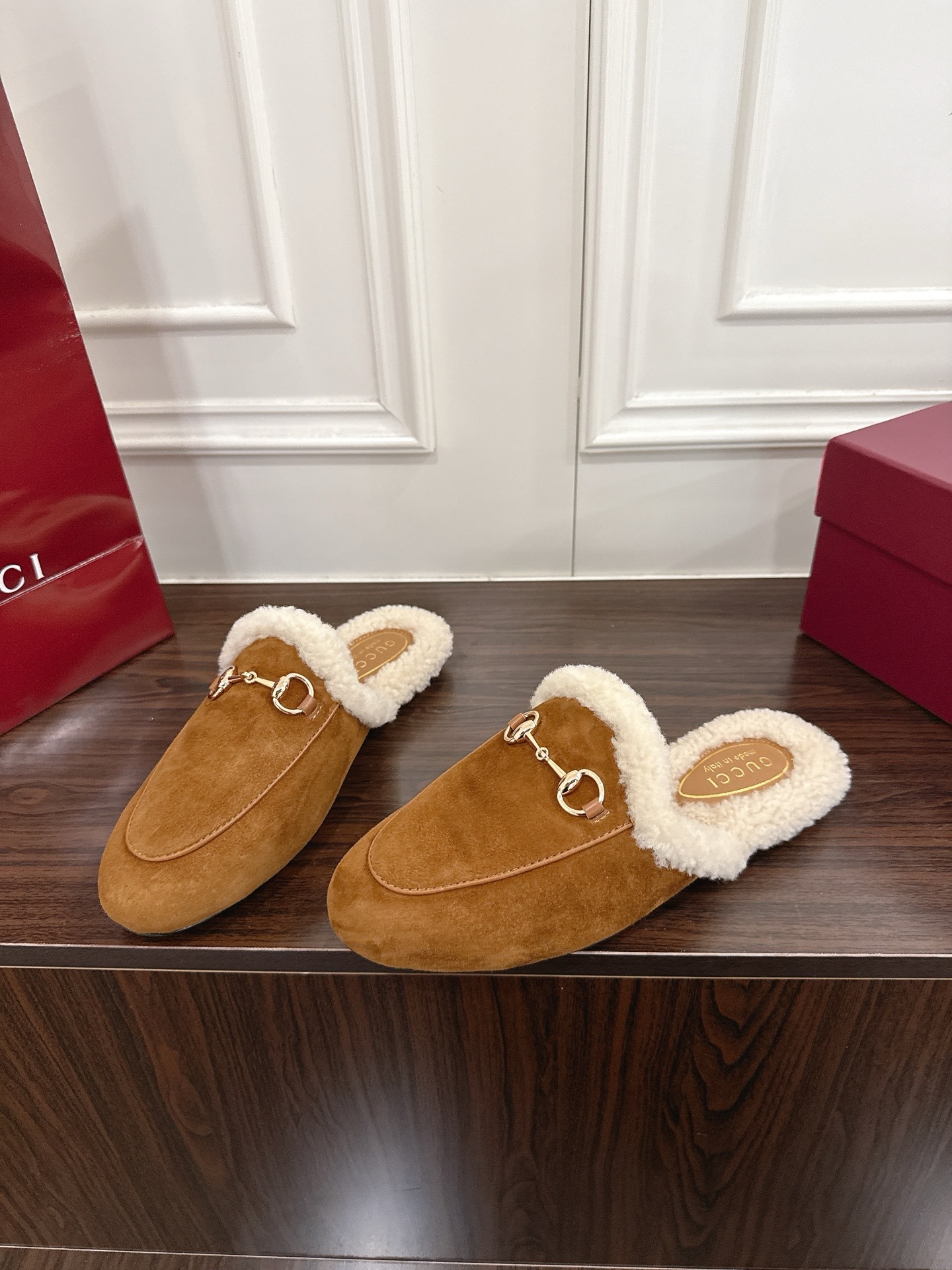 구* 메리노 울 뮬 슬리퍼