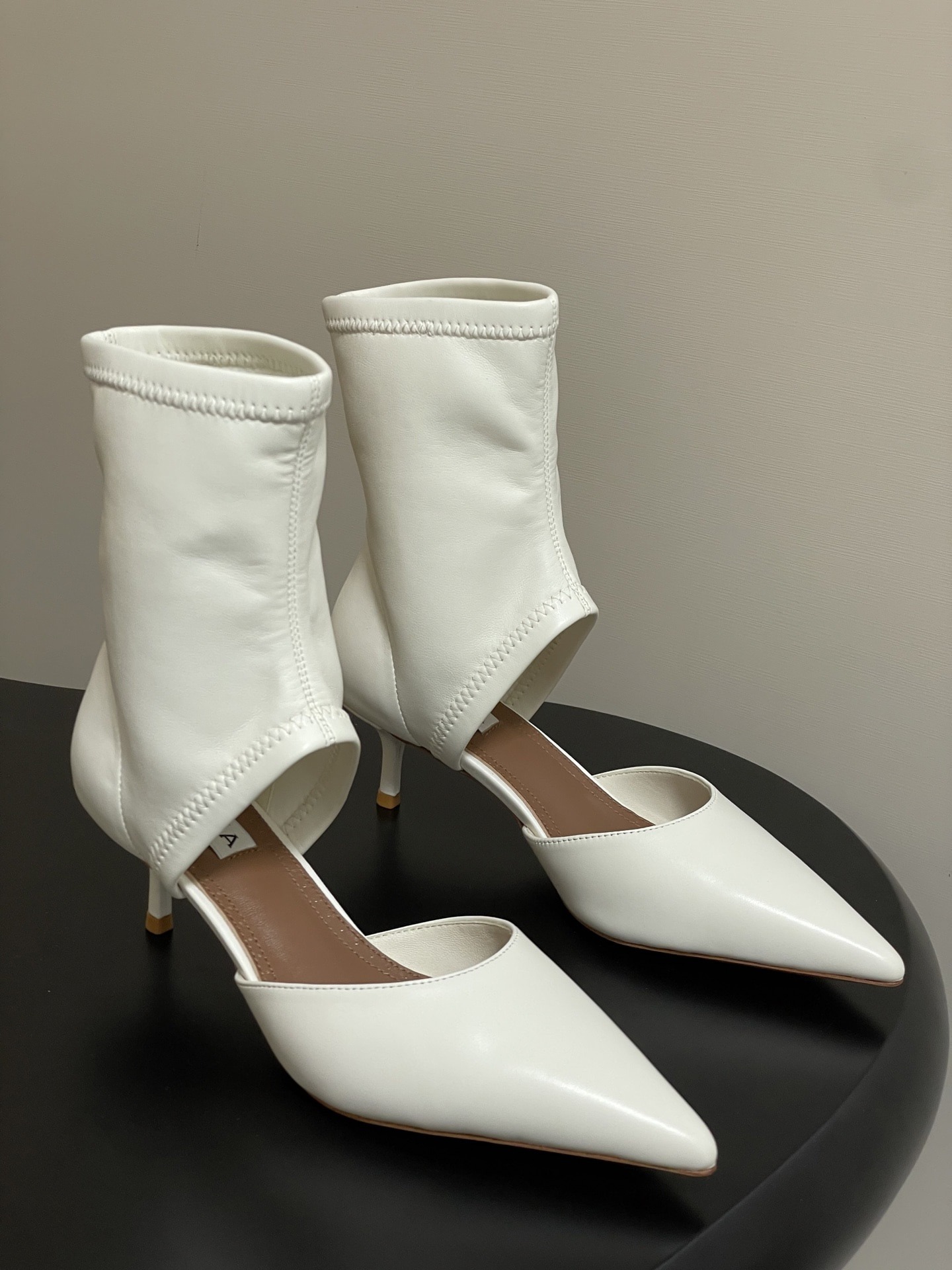 알*이아 25 신상 스판 스웨이드 앵클부츠