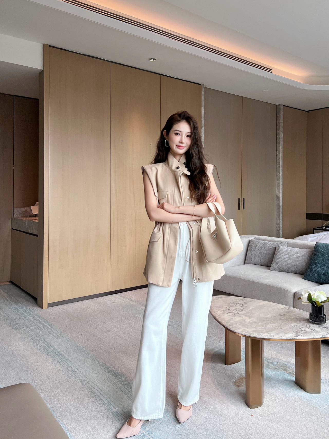 로로피아나  25 이른 봄 신상 조끼