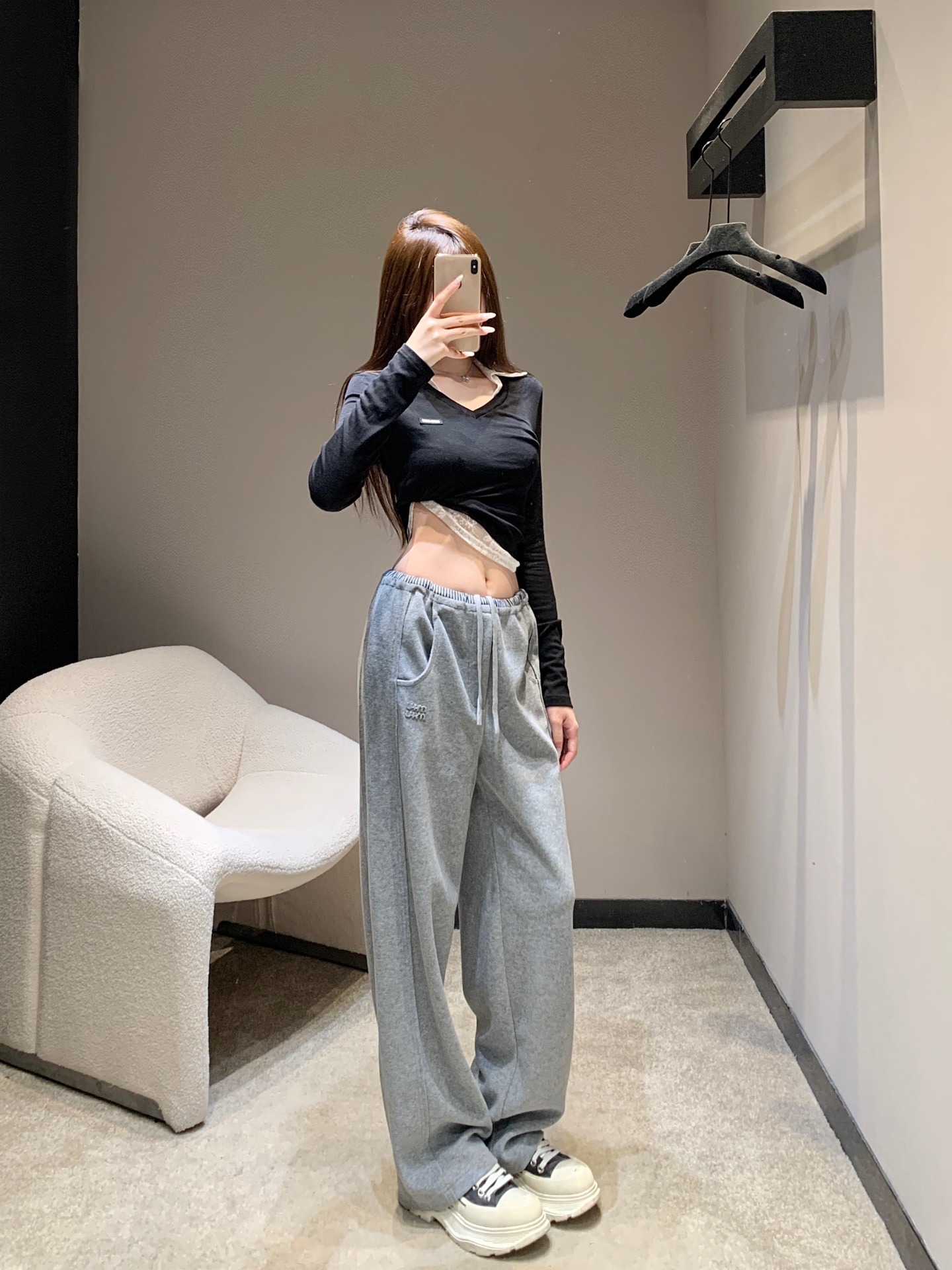 미*미* 25Fw 신상 아플리케 타월 캐주얼 바지