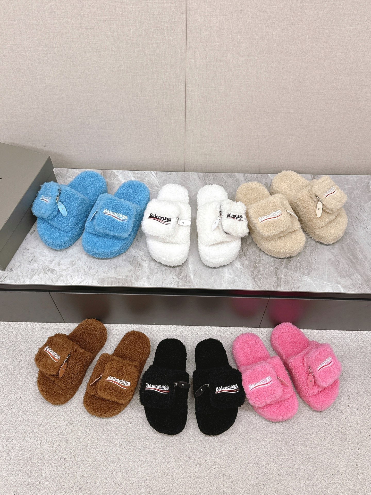 발*시아가 신상 털 슬리퍼