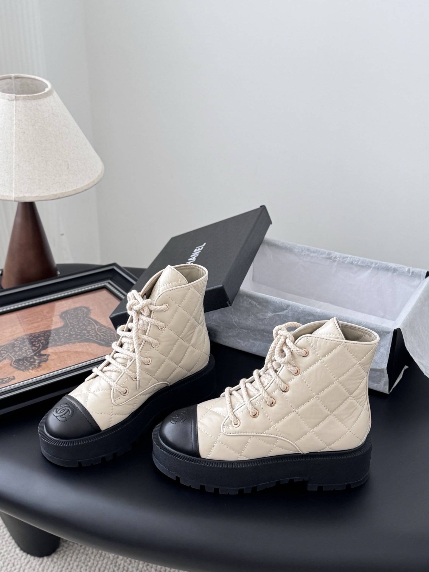 샤* 25B 가을/겨울 고급 핸드메이드 앵클부츠