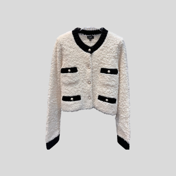 샤넬 테디 베어 니트 가디건
