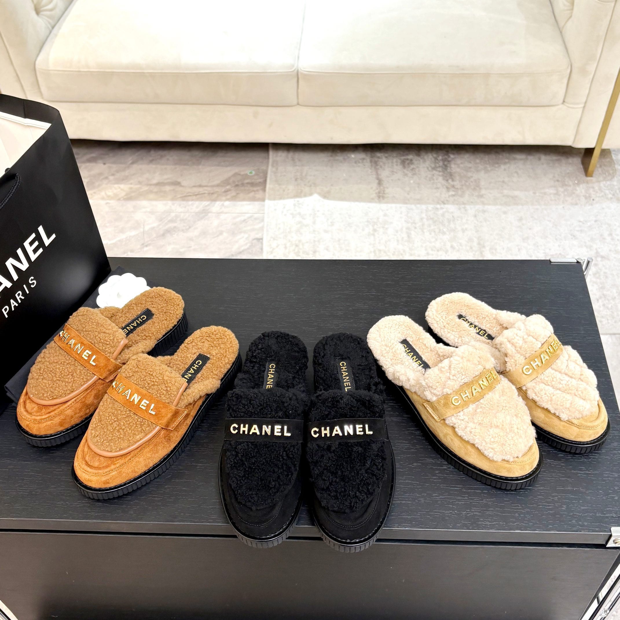 샤* 25K 신상 양털 세미슬리퍼