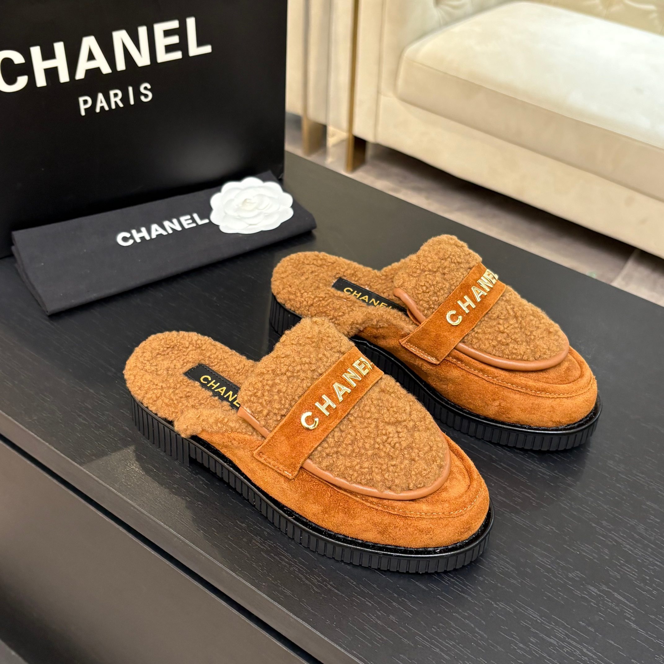 샤* 25K 신상 양털 세미슬리퍼