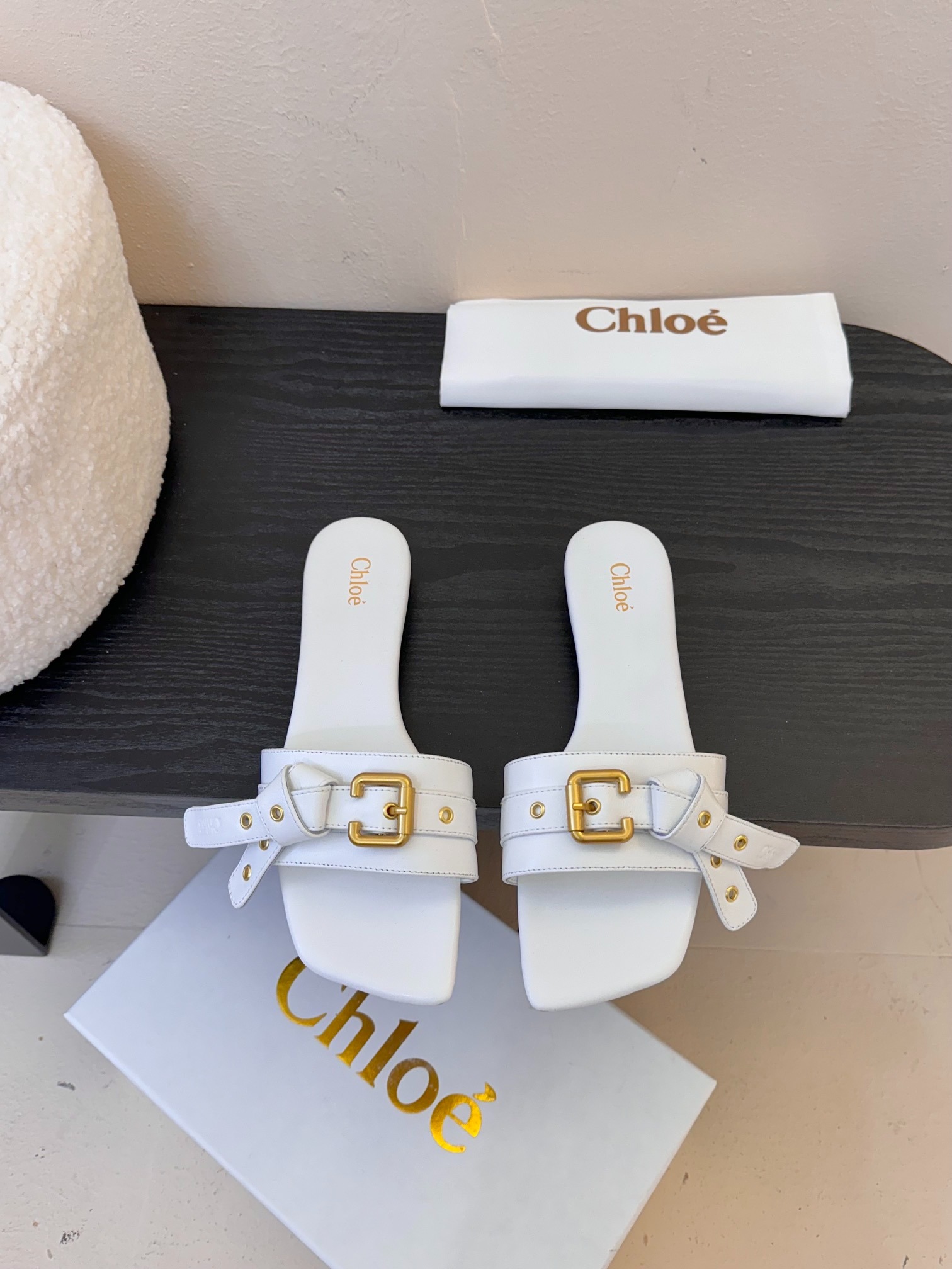 끌*에 봄여름 신상 리본 스트랩 플랫 슬리퍼