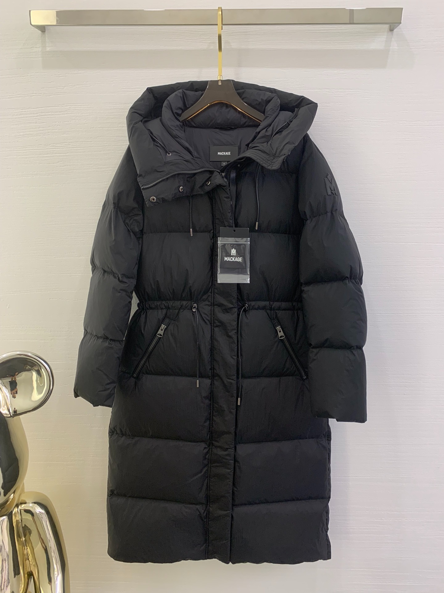 맥*이지 오리털 롱스트링 조거패딩