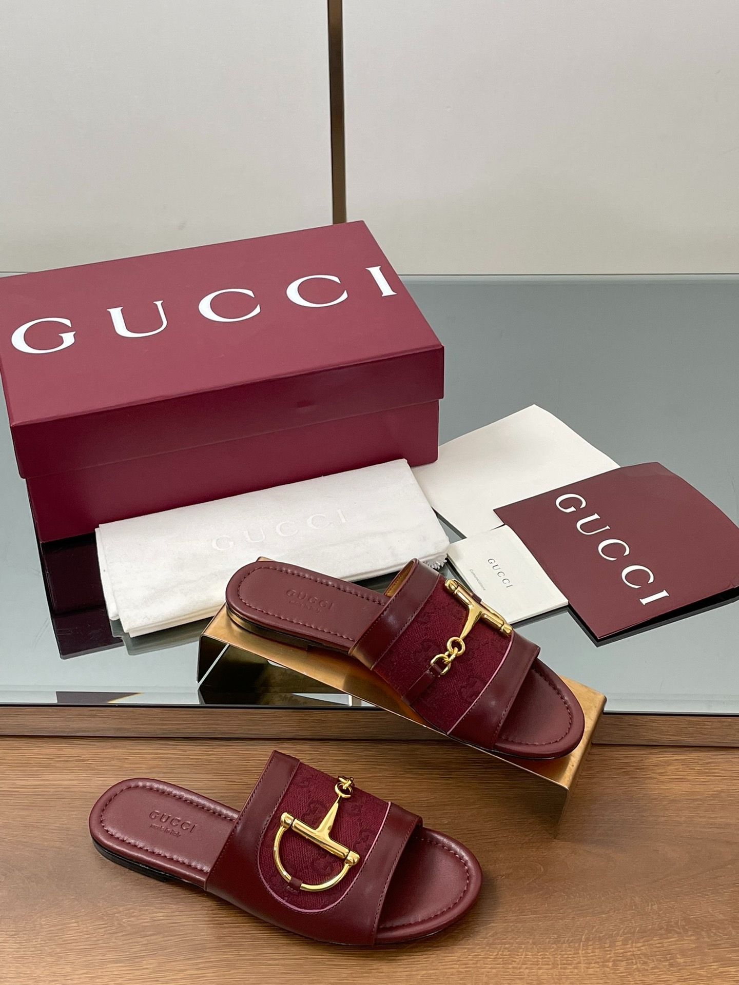 구* 신상 빅D 하프 홀스빗 오픈토 슬리퍼