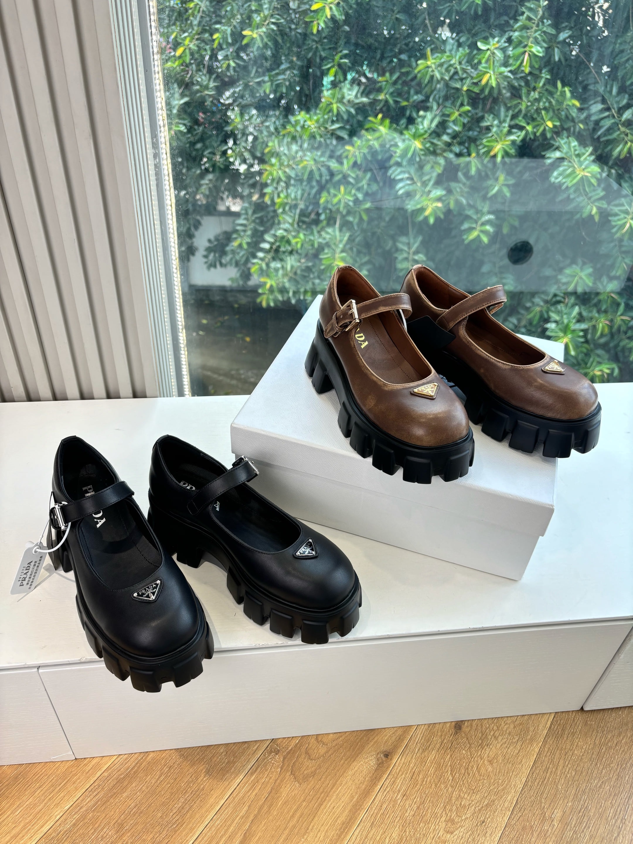 프*다 25Fw 최신 메리제인 통굽 펌프스 로퍼