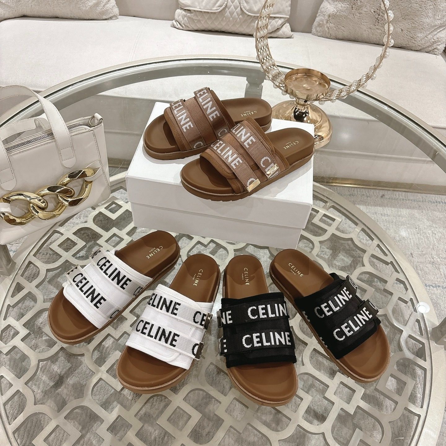 셀*느 25 봄여름 베스트셀러 테잎 로고 슬리퍼