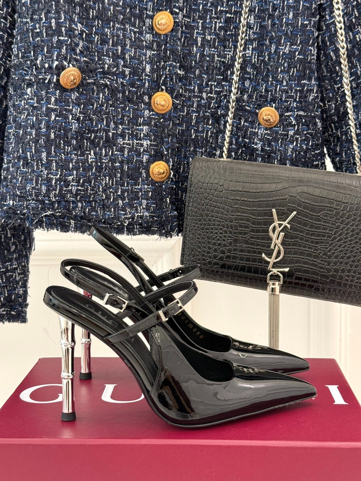 구* 25S 여름 신상 메탈 굽 스트랩 샌들