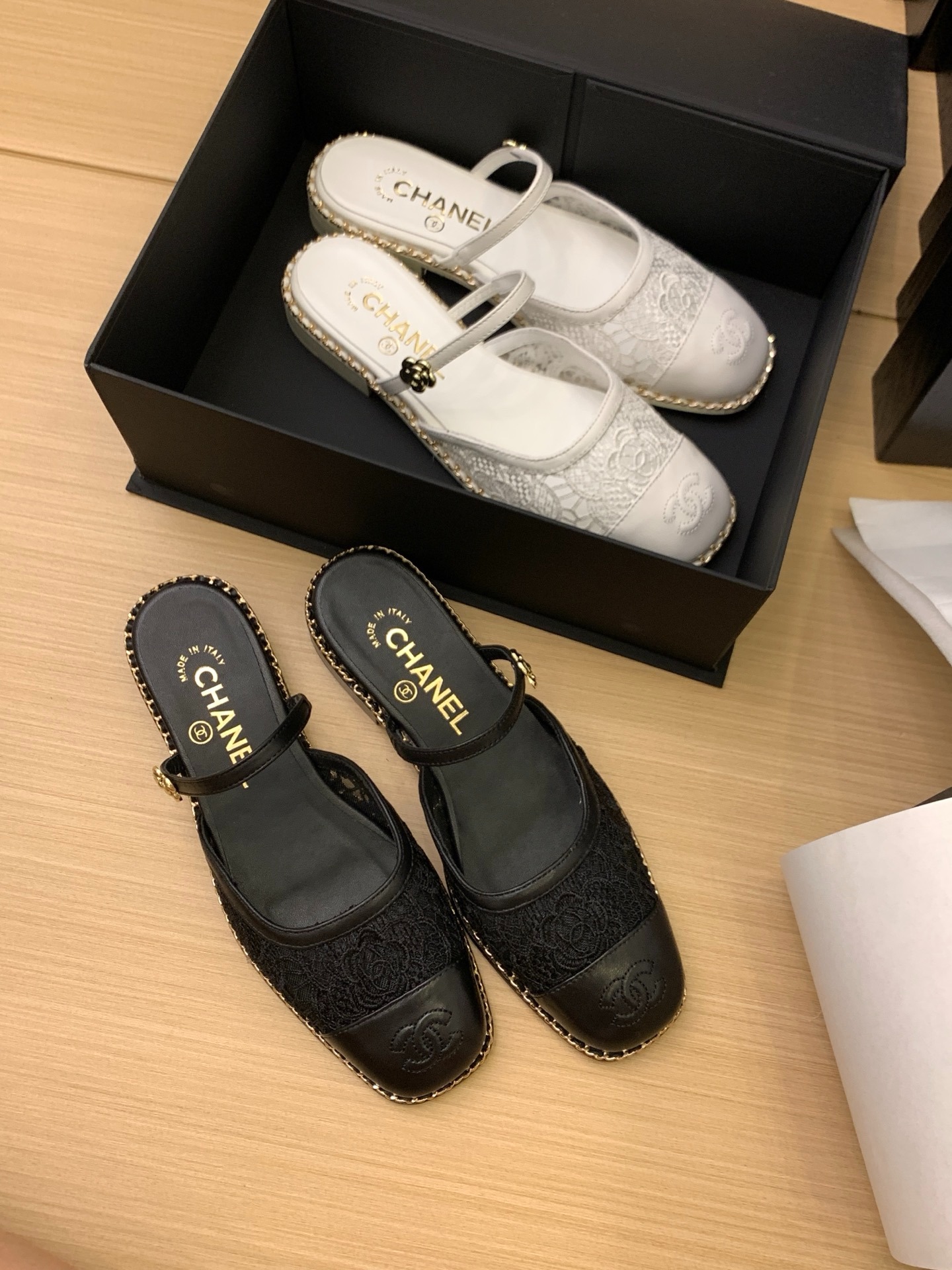 샤* 25 신상 플랫 체인 슬리퍼