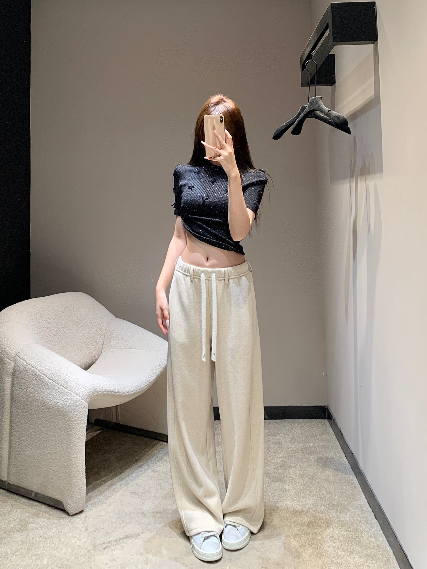 샤* 25FW 신상 스트링 울 캐주얼 바지