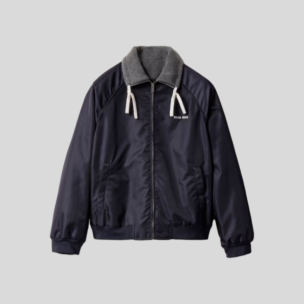 미우미우 테크니컬 가자르와 플리스 봄버 자켓