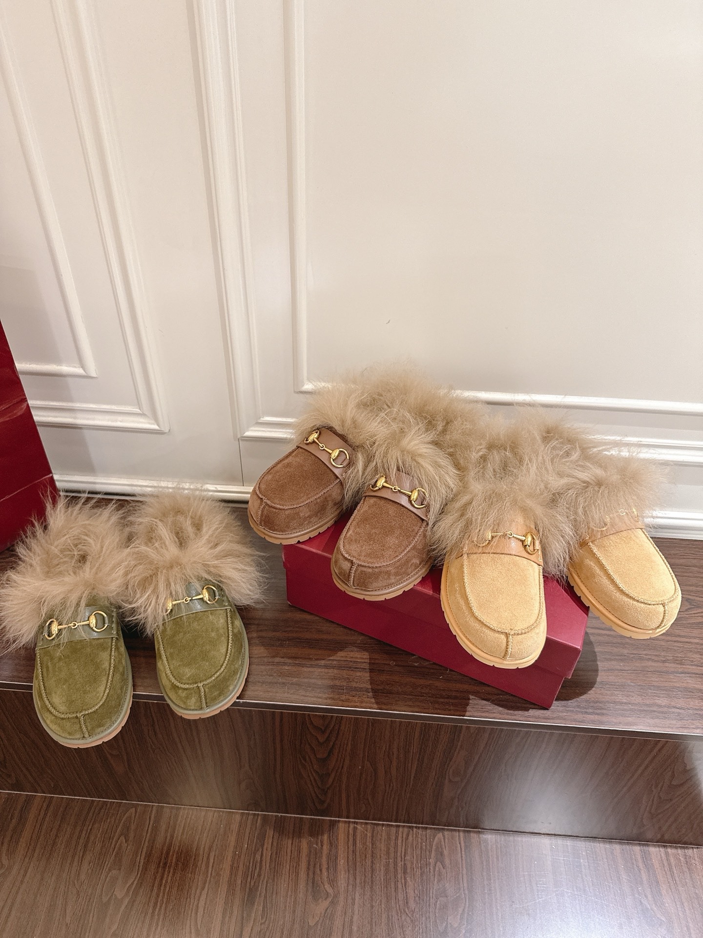 구* 신상 양털 로퍼