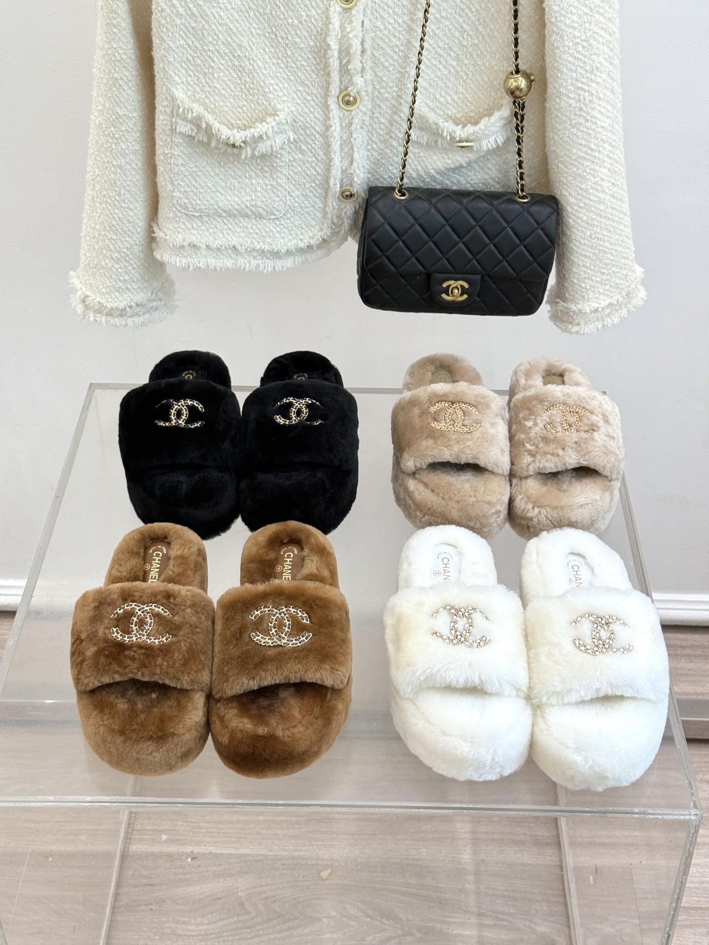 샤* 클래식 스트랩 통굽 슬리퍼