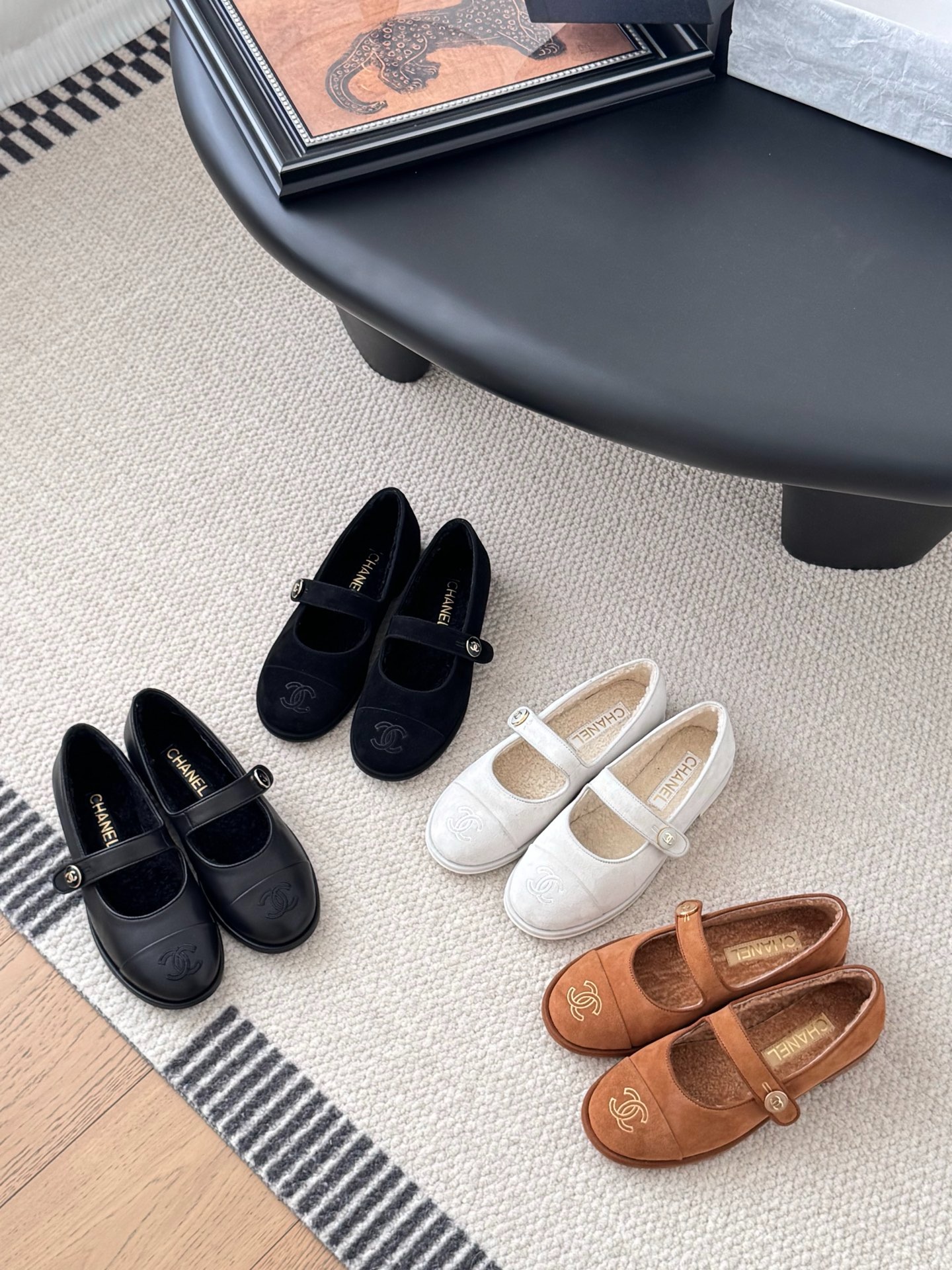 샤* 25B 가을겨울 신상 뽀글이 메리제인 플랫