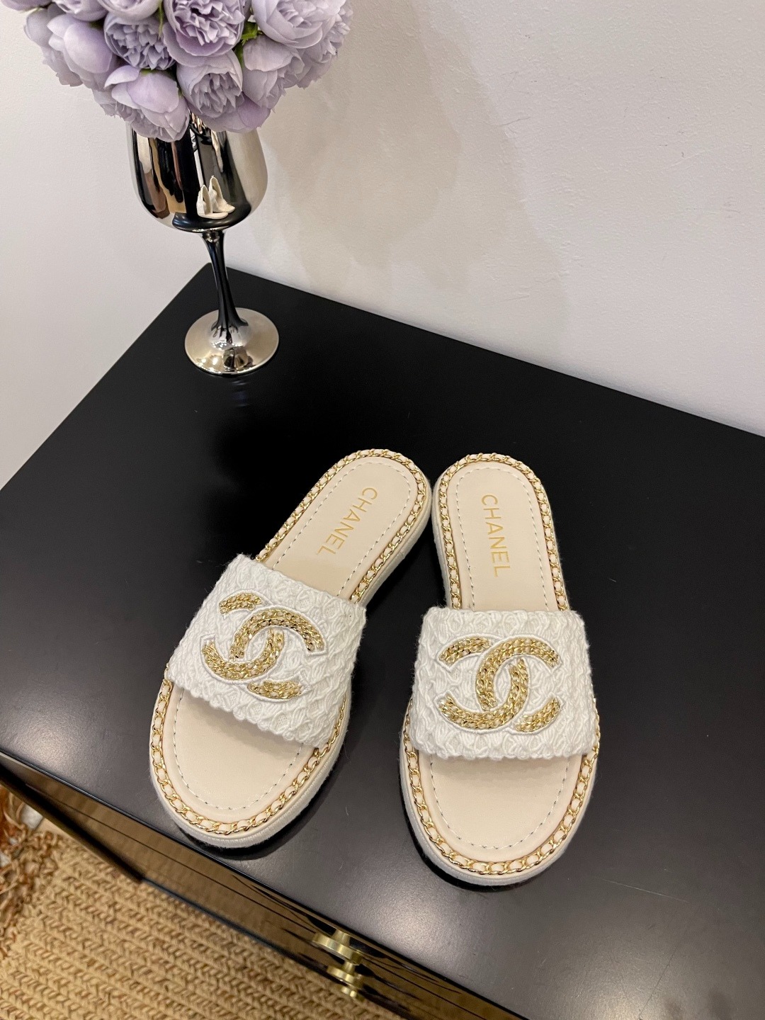 샤*25 신상 플랫 통굽 슬리퍼