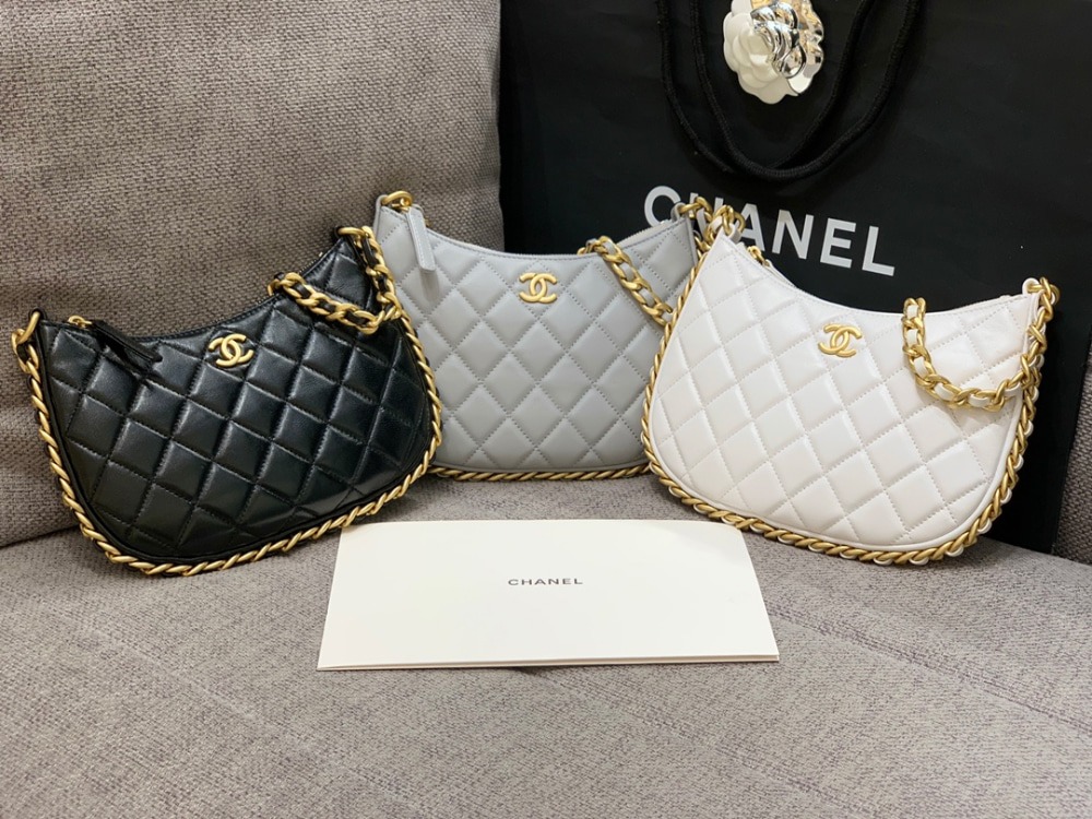 샤* 23B CC 로고 체인 호보백 