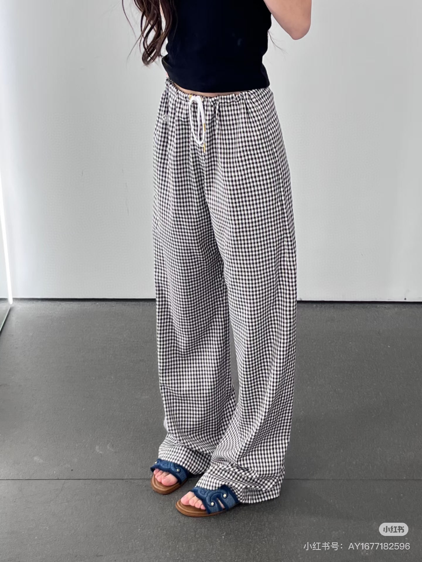 셀*느 25 신상 체크 바지