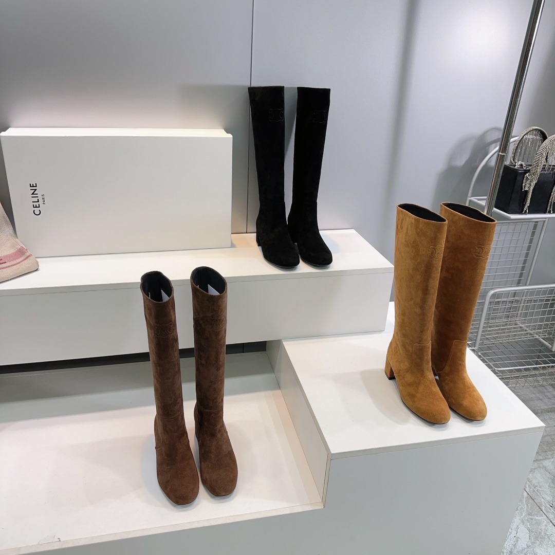 셀*느 25ss 가을/겨울 신상 빈티지 에나멜 스트레이트 부츠