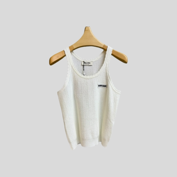 미우미우 레이스 니트 베스트