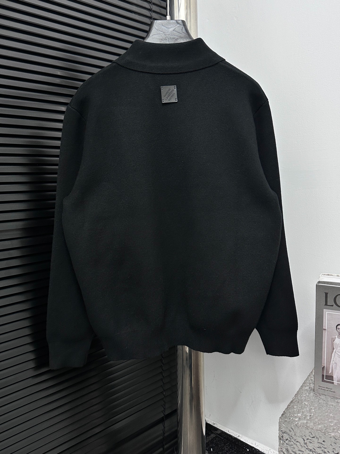 루*비통 가죽 니트 블루종 점퍼