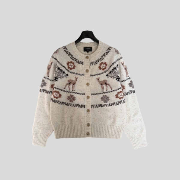 샤넬 스키 컬렌션 가디건