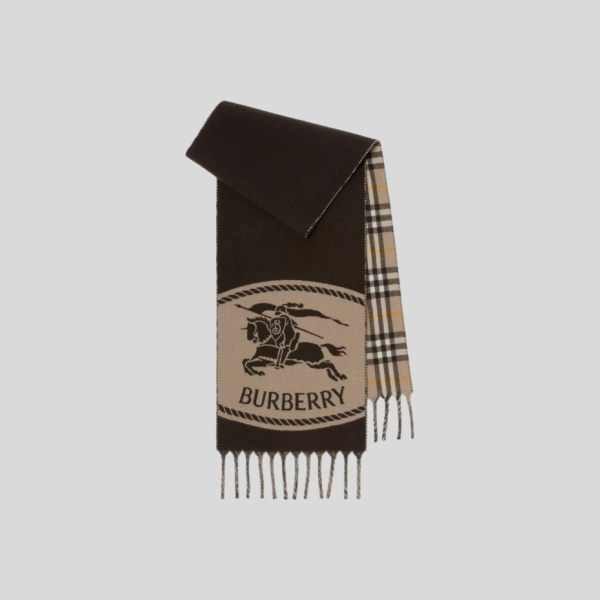 버버리 리버시블 나이트 스탬프 스카프