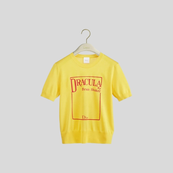 디올 북커버 반팔 스웨터