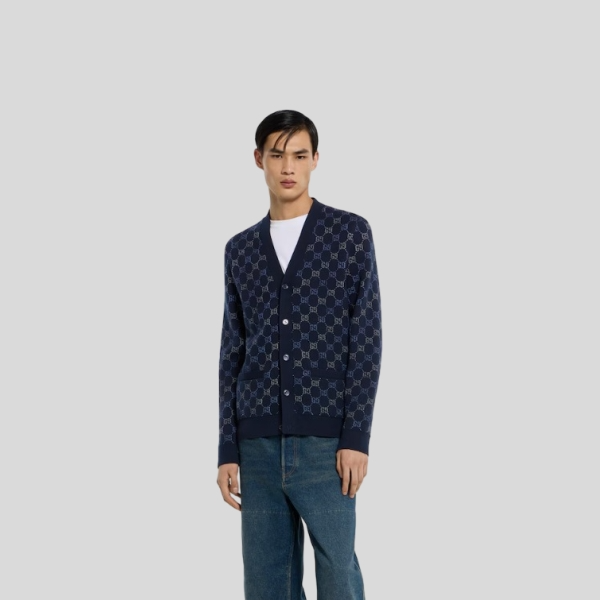 구찌 더블 울 니트 점퍼