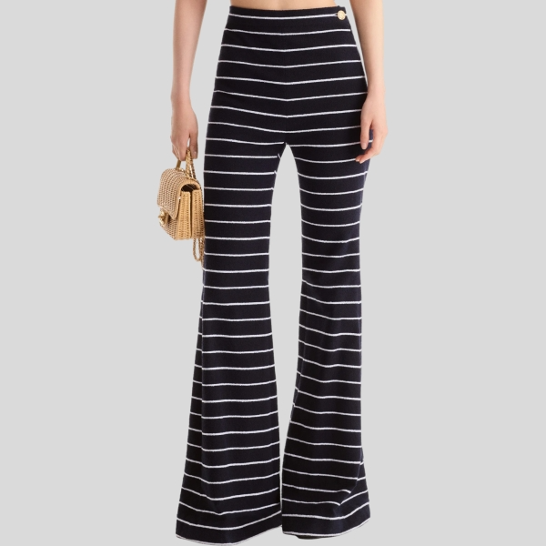 샤넬 스트라이프 와이드 팬츠