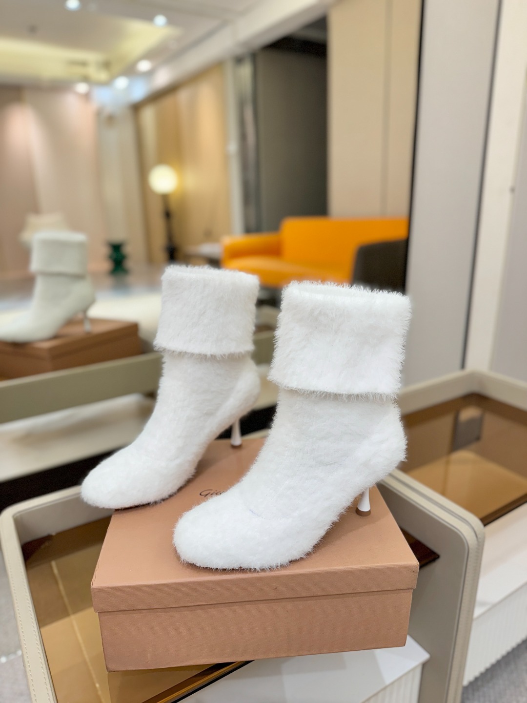 지*비토로시 25 니트 앵클 부츠