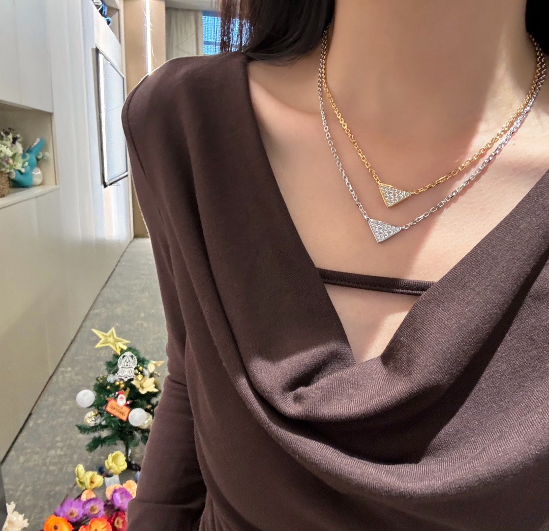 프*다 신상 올 큐빅 목걸이