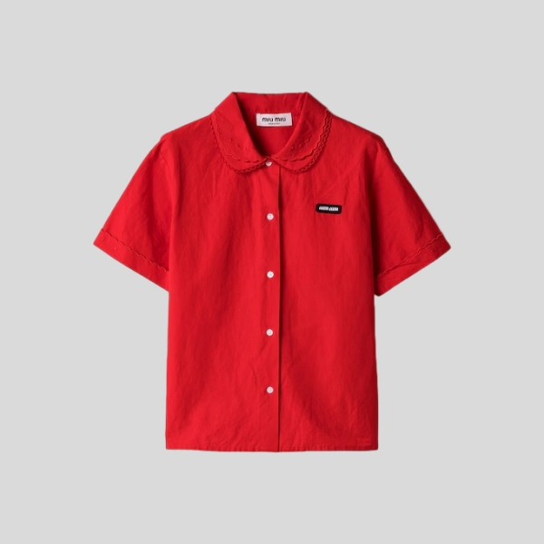 미우미우 포플린 셔츠