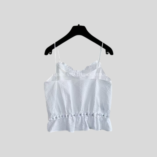 샤넬 플로럴 캐미솔 탑