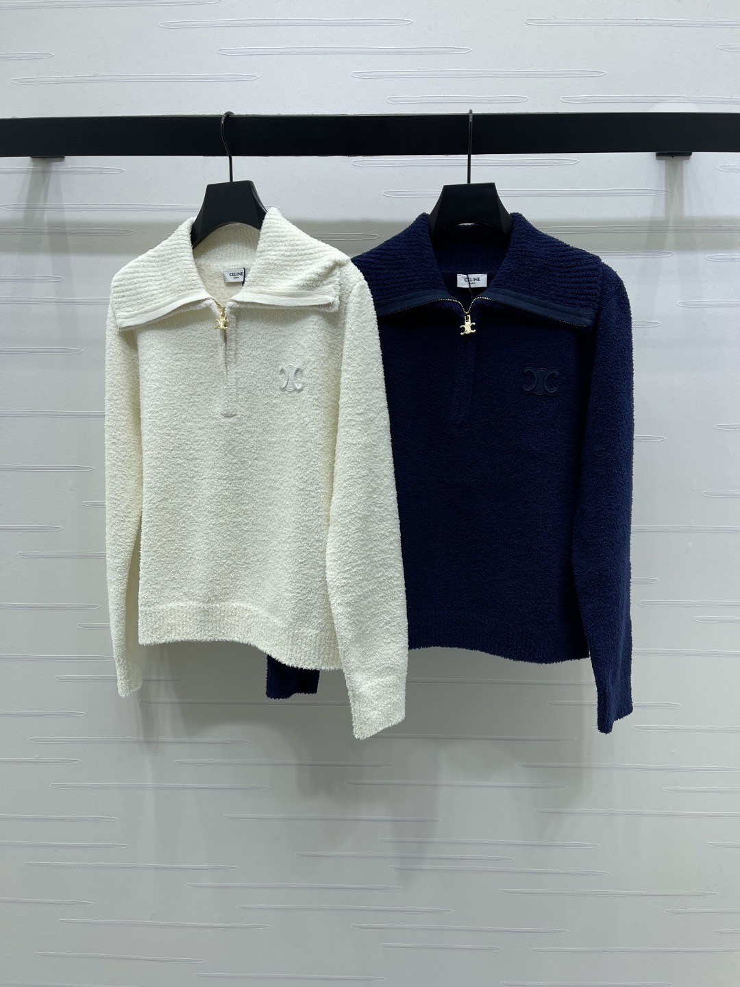 셀*느 25 신상 터틀넥 집업 니트 스웨터