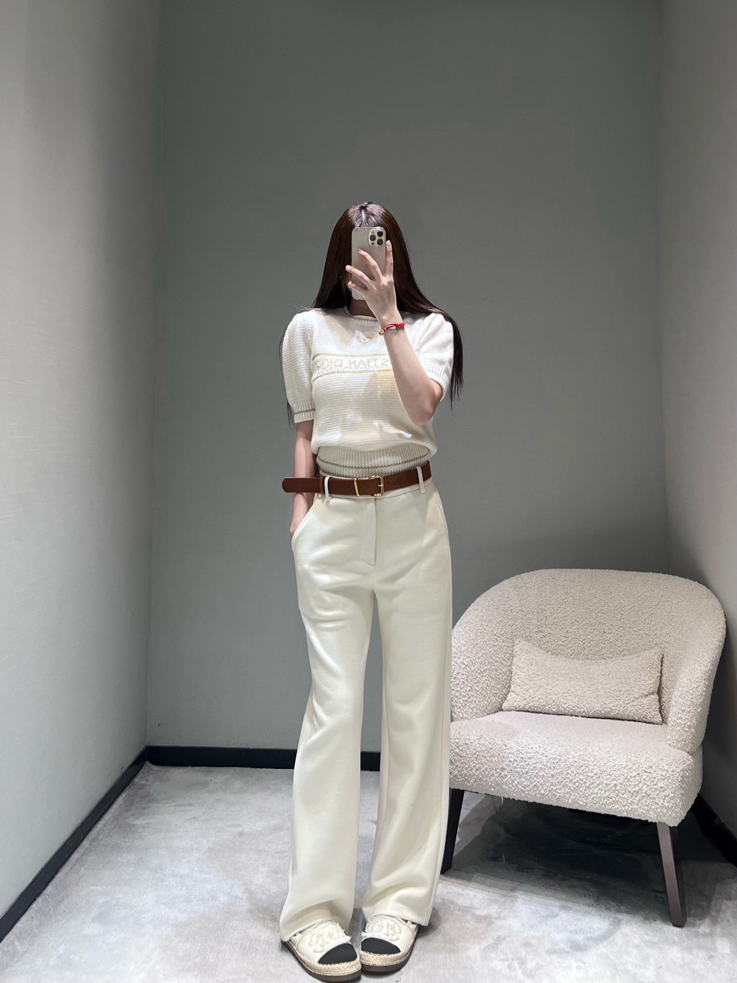 미*미* 베이지 캐주얼 팬츠