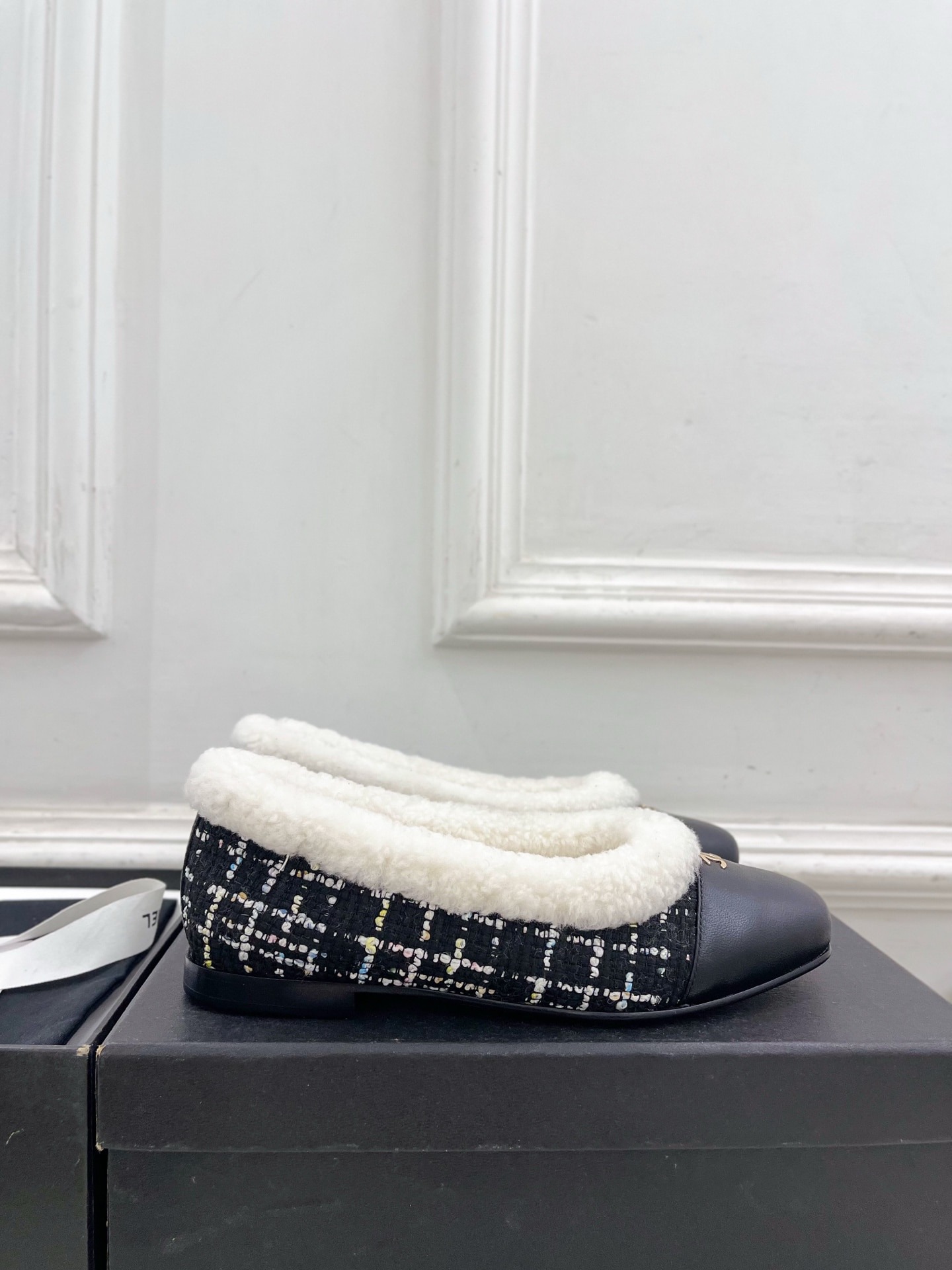 샤* 25 신상 퍼 발레화