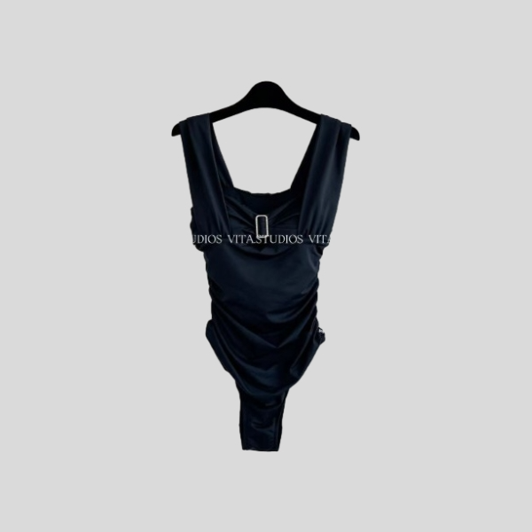 샤넬 러플 수영복