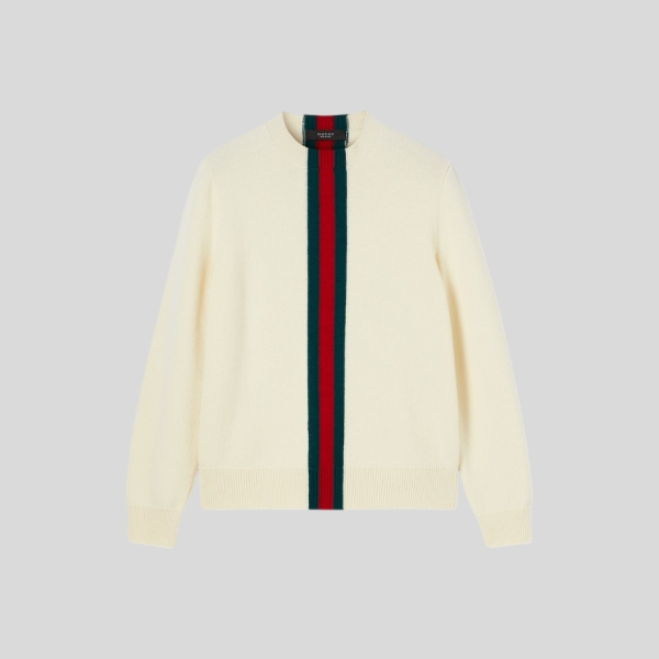 구찌 웹(Web) 인타르시아 니트 울 스웨터