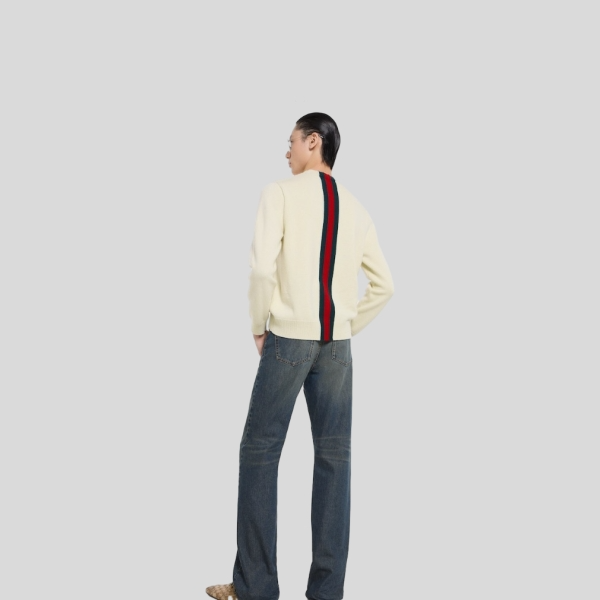 구찌 웹(Web) 인타르시아 니트 울 스웨터