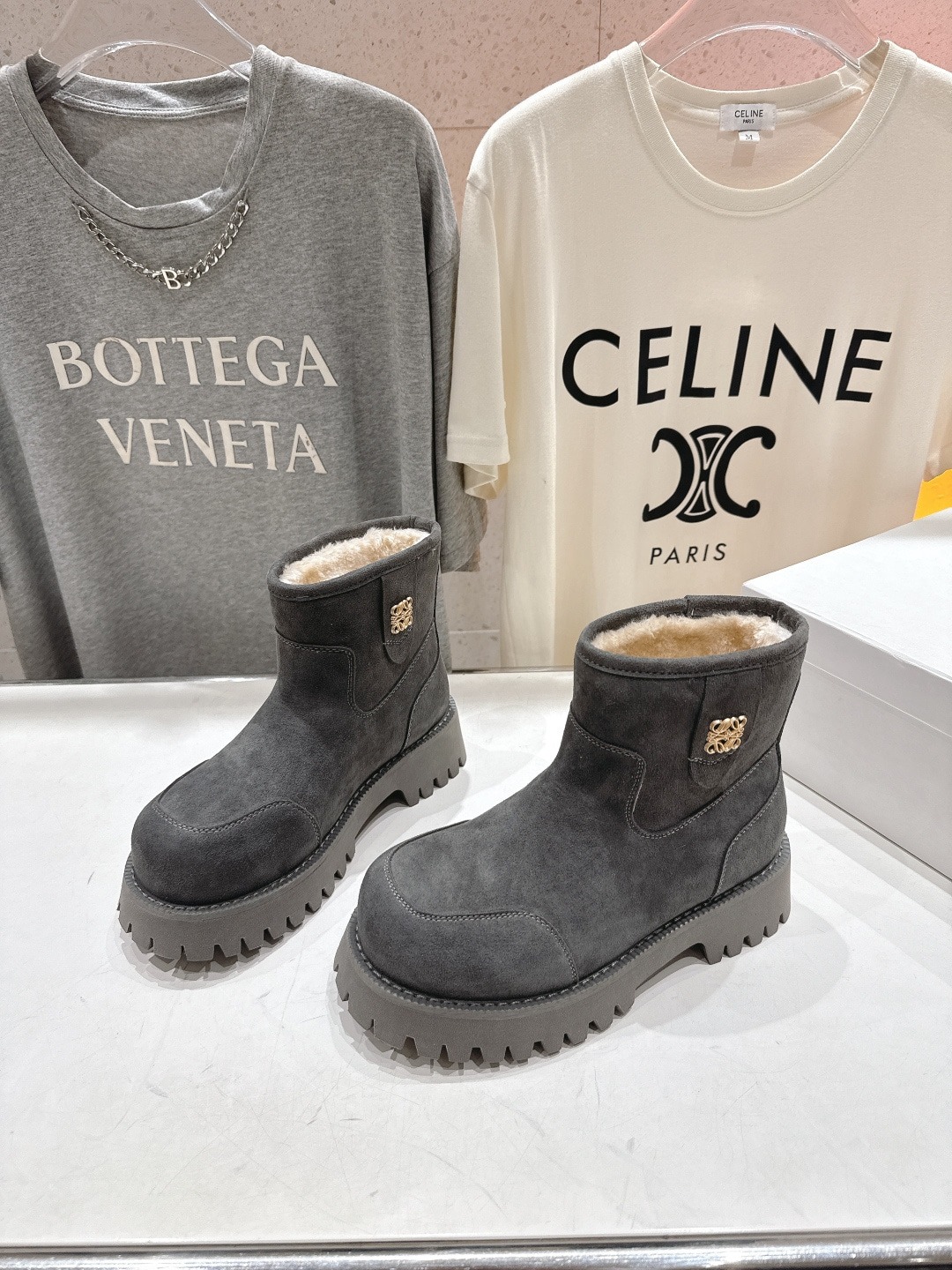 로*베 신상 스노우 양털 부츠