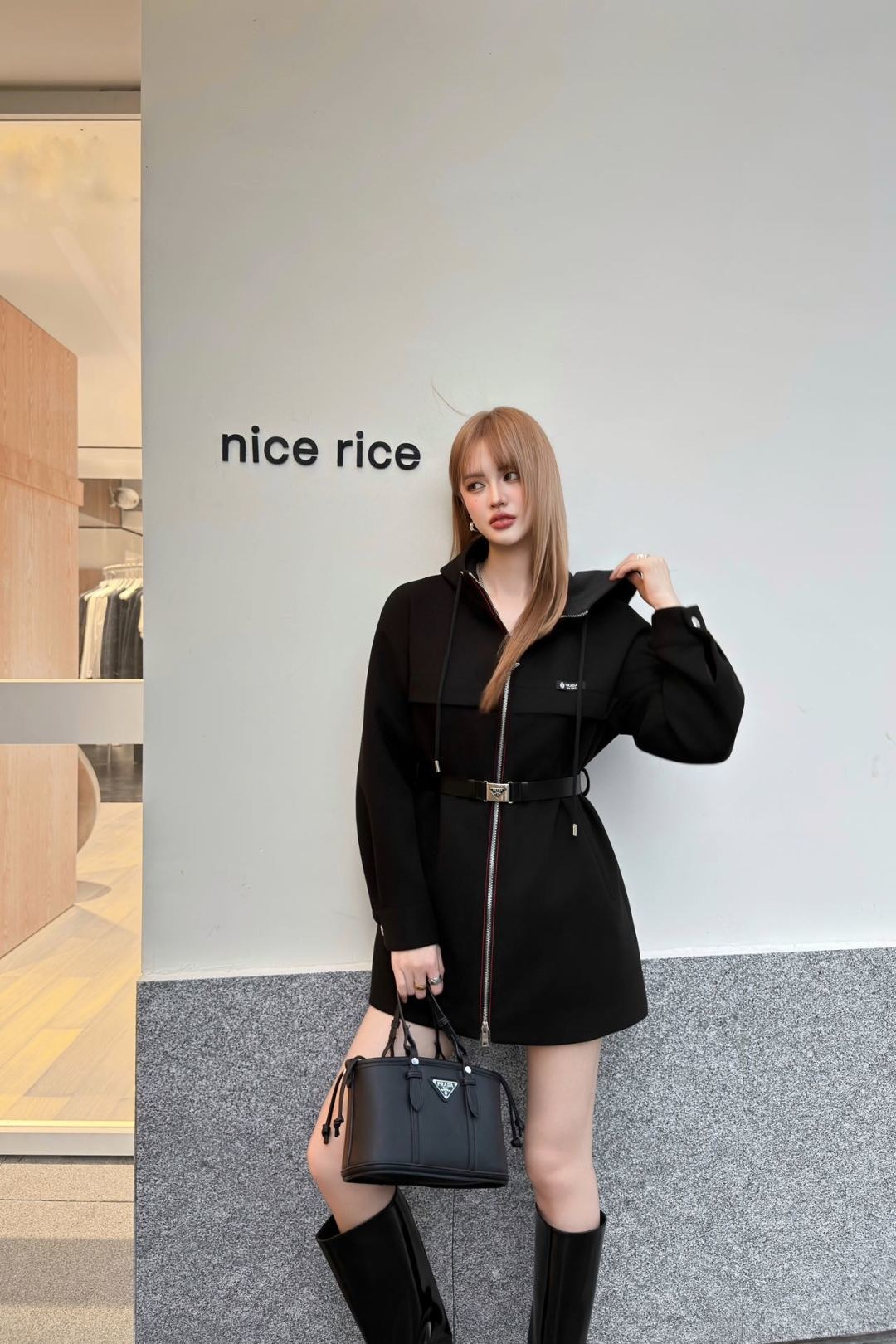 프*다 25 캐시고라 리나일론 코트