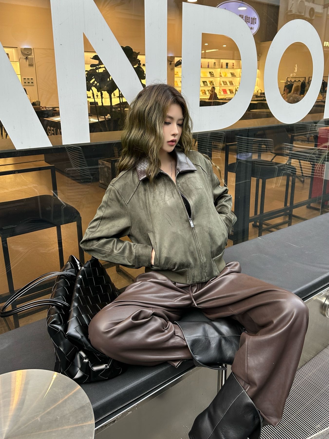 보*가베네타 25 신상 스탠드카라 자켓코트